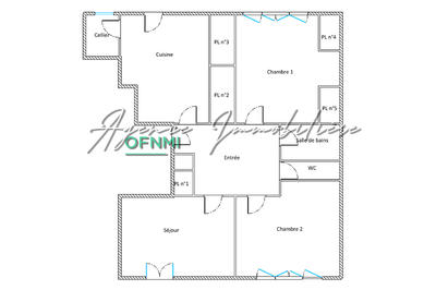 Appartement - 56 m² - 3 pièces