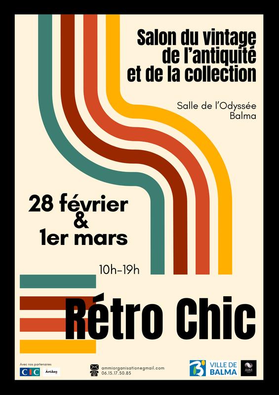 Rétro chic salon de l'antiquité et du vintage
