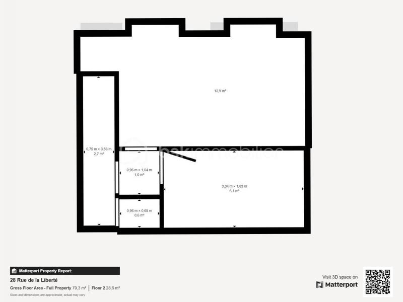 Maison de ville - 55 m² - 3 pièces