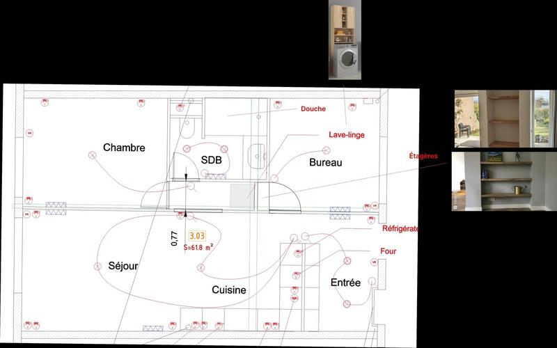 Appartement - 58 m² - 3 pièces