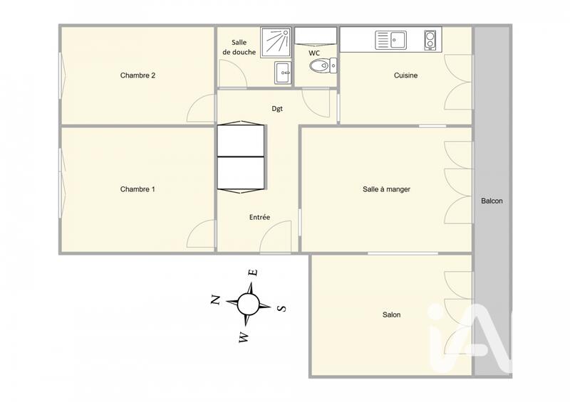 Appartement - 71 m² - 4 pièces