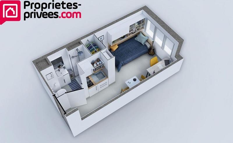 Appartement - 18 m² - 1 pièce