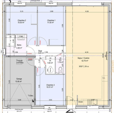 Maison - 87 m² - 4 pièces