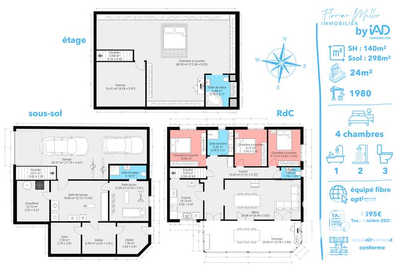 Maison - 140 m² - 6 pièces