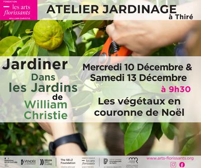 Ateliers jardinage Arts Flo : les végétaux en couronne