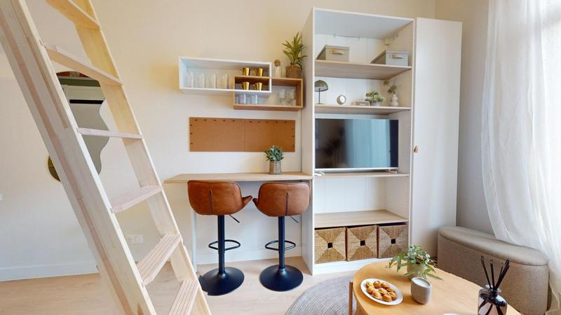 Studio - 16 m² - 2 pièces