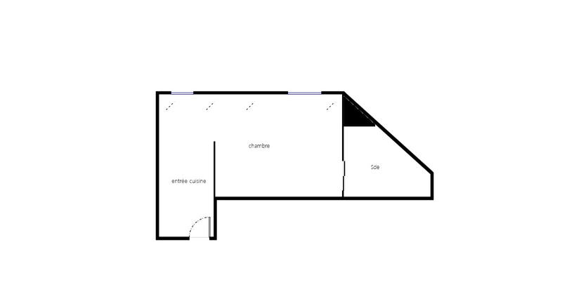 Appartement - 19 m² - 2 pièces