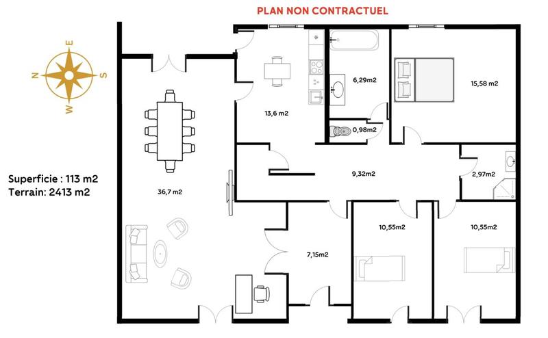 Maison - 113 m² - 4 pièces