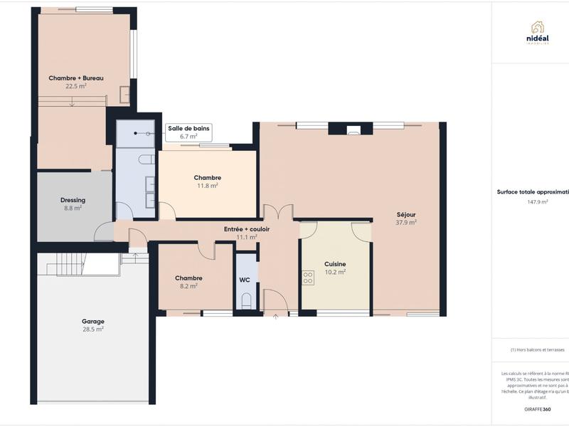 Maison - 115 m² - 5 pièces