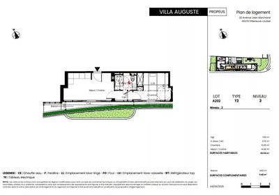 Appartement - 30 m² - 2 pièces
