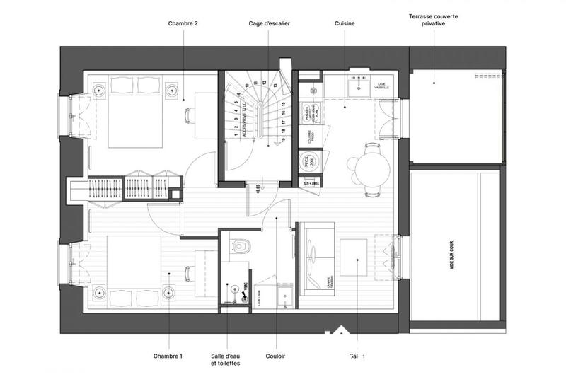 Appartement - 42 m² - 3 pièces