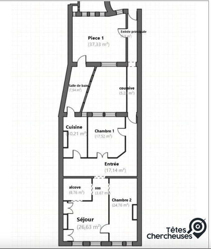 Appartement - 154 m² - 4 pièces