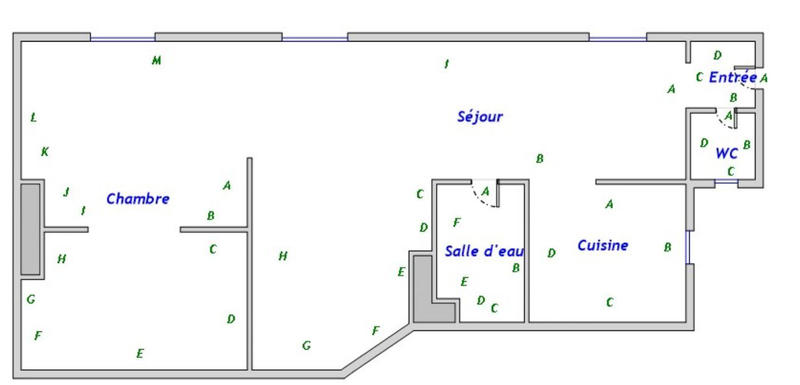 Appartement - 38 m² - 3 pièces