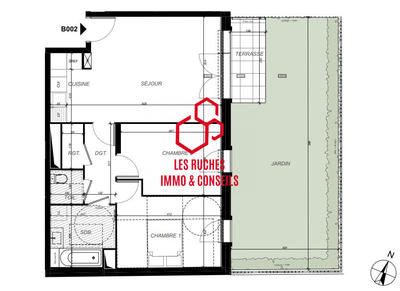 Appartement - 62 m² - 3 pièces