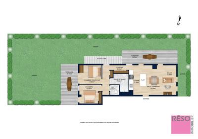 Appartement - 76 m² - 3 pièces