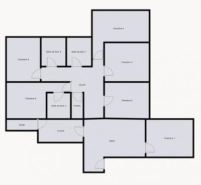 Chambre - 21 m² - 6 pièces