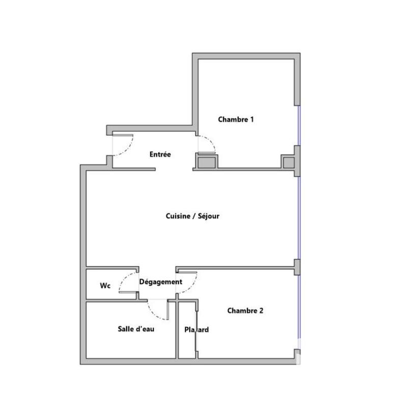 Appartement - 48 m² - 3 pièces