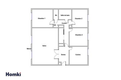 Appartement - 95 m² - 5 pièces