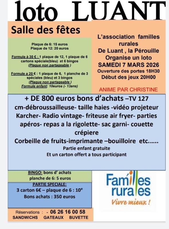 Loto avec familles rurales