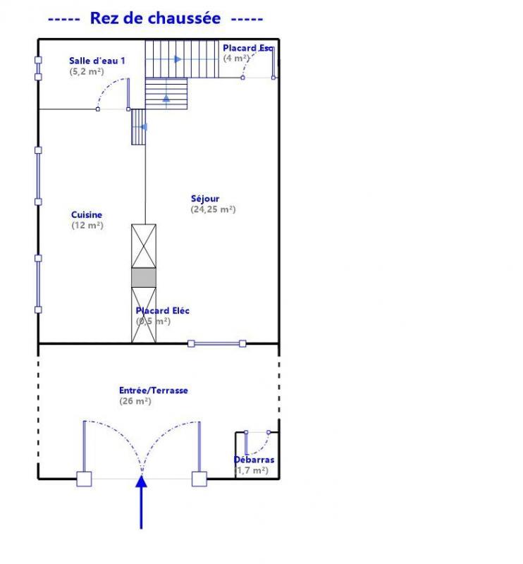 Maison de ville - 133 m² - 5 pièces