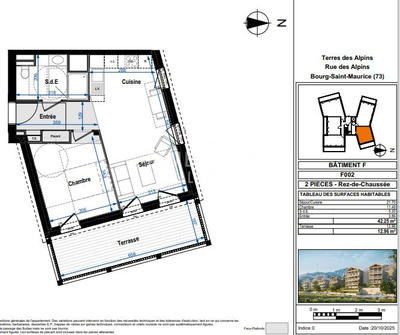 Appartement - 42 m² - 2 pièces