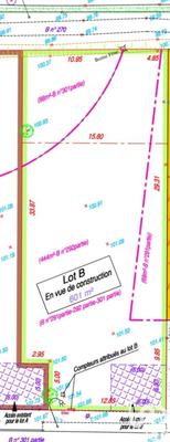 Terrain - 601 m²