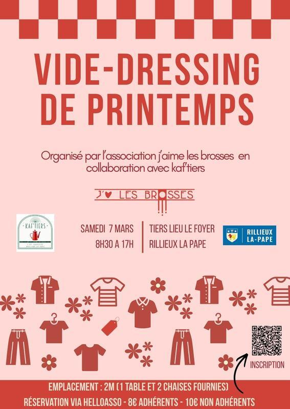 Vide dressing de l'association j'aime les brosses