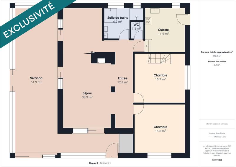 Maison - 150 m² - 7 pièces