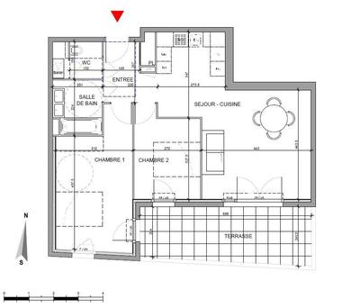 Appartement - 65 m² - 3 pièces