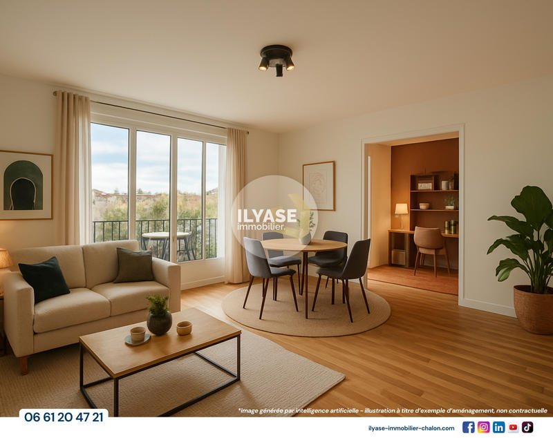 Appartement - 53 m² - 3 pièces