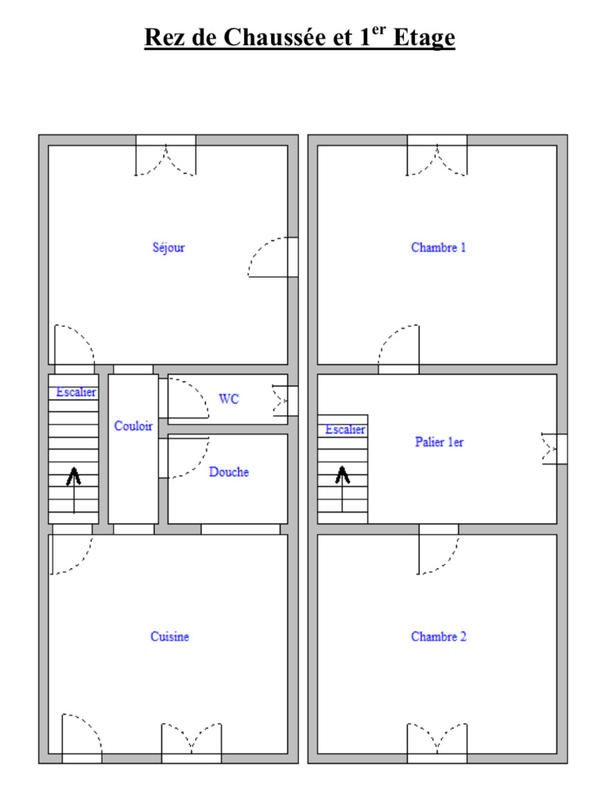 Maison - 76 m² - 3 pièces