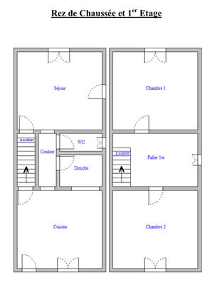 Maison - 76 m² - 3 pièces