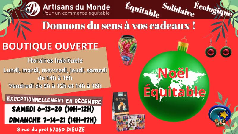 Vente solidaire - cadeaux de Noël