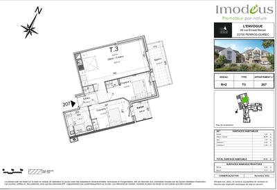 Appartement - 66 m² - 3 pièces