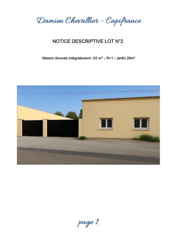 Maison - 62 m² - 3 pièces