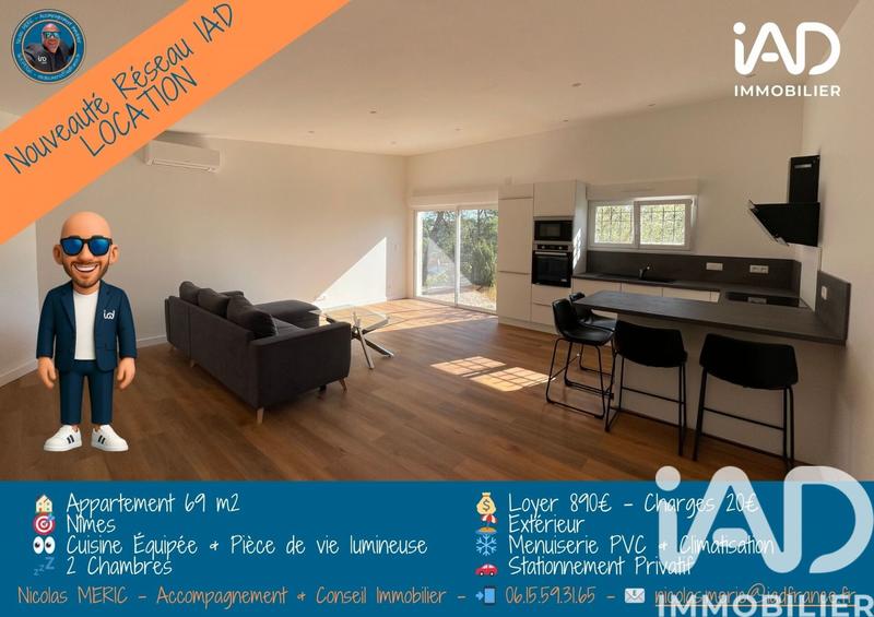 Appartement - 69 m² - 3 pièces