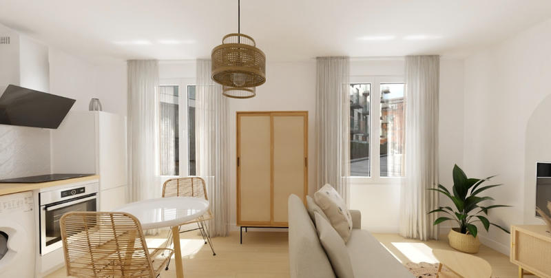 Appartement ancien - 27 m² - 1 pièce