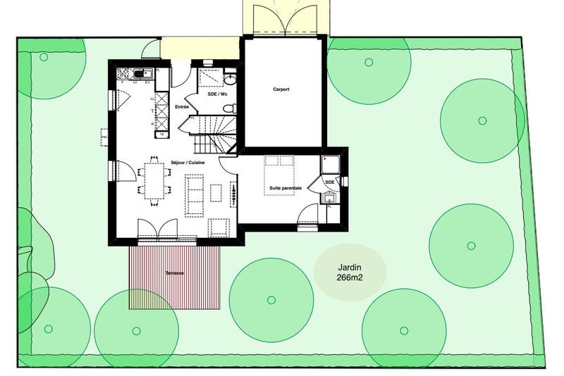 Maison contemporaine - 101 m² - 5 pièces