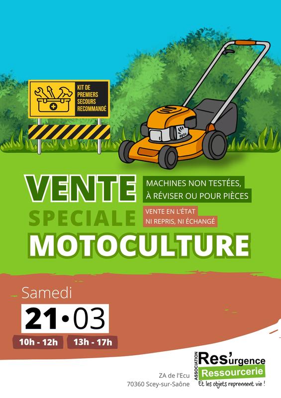 Vente spéciale motoculture