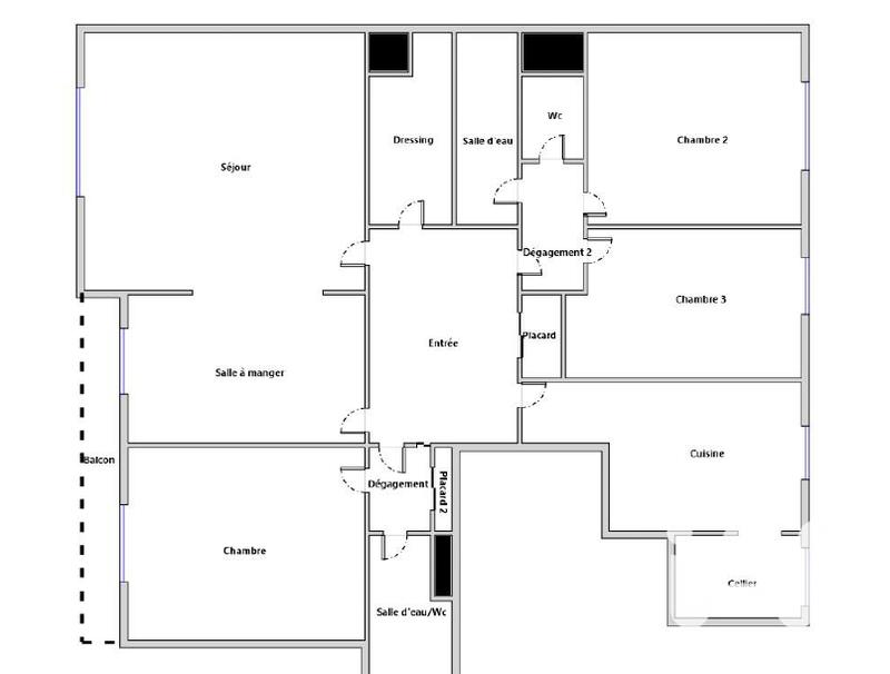 Appartement - 108 m² - 5 pièces