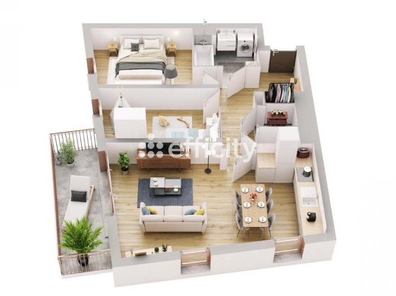 Appartement - 65 m² - 3 pièces
