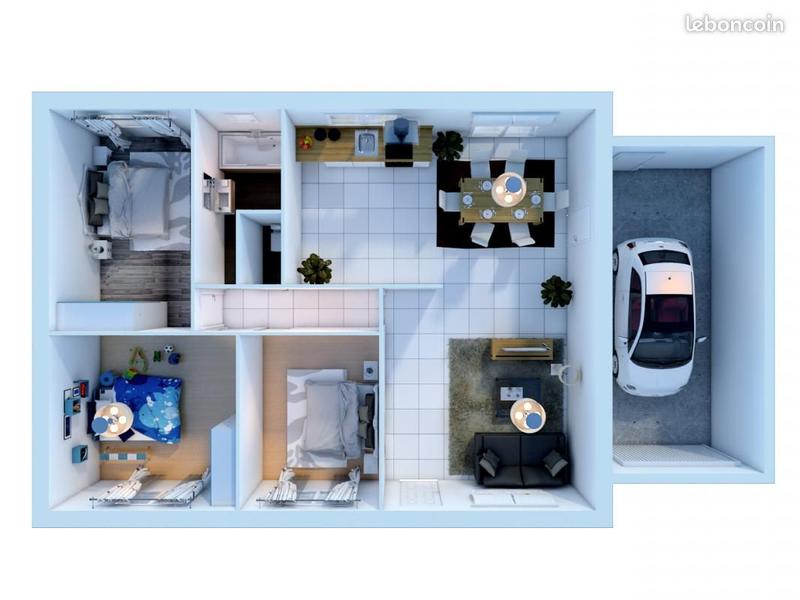 Maison - 77 m² - 5 pièces