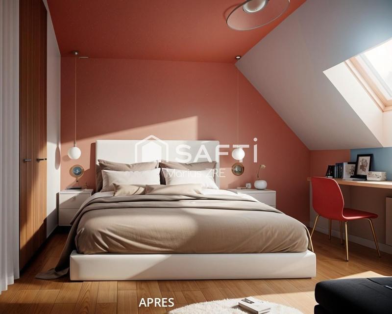 Maison - 62 m² - 3 pièces