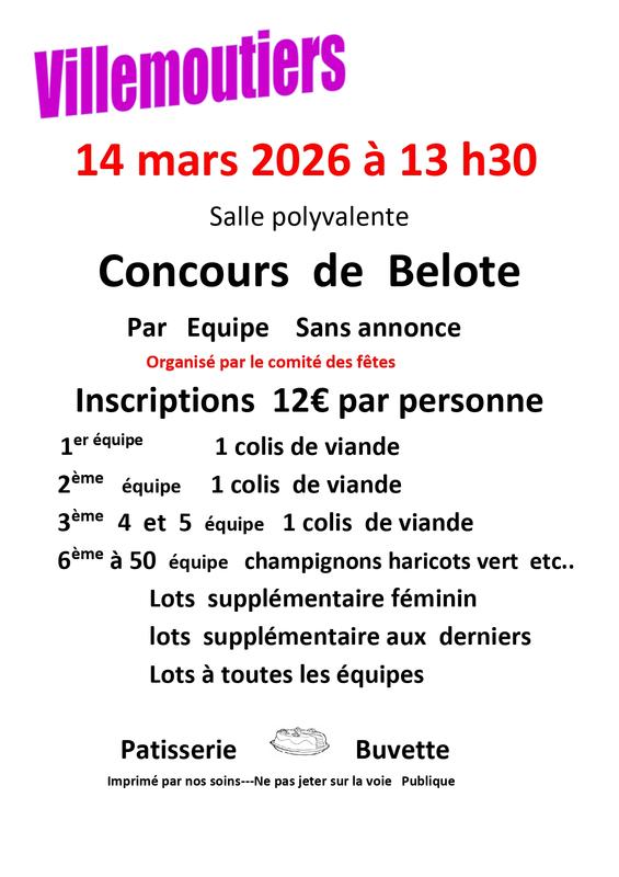 Concours de belote