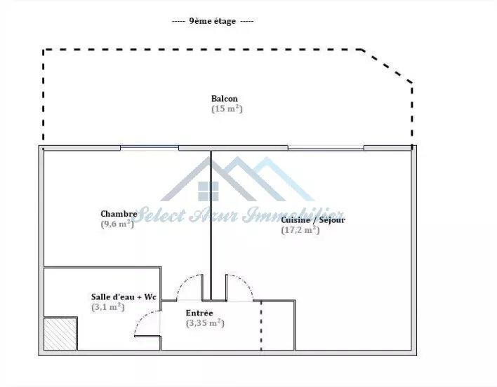 Appartement - 33 m² - 2 pièces