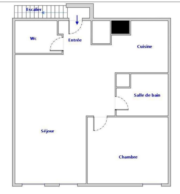 Appartement - 43 m² - 2 pièces