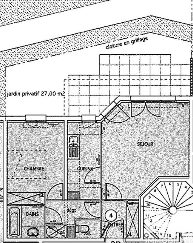 Appartement - 46 m² - 2 pièces