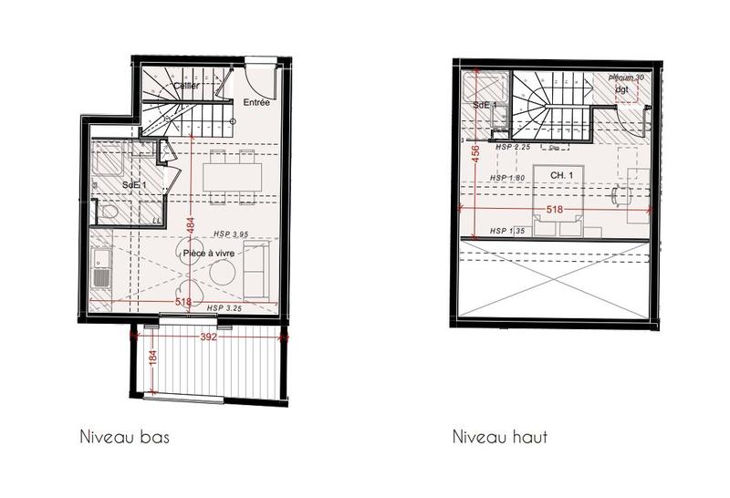 Appartement - 40 m² - 2 pièces