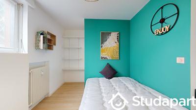 Chambre - 9 m² - 1 pièce