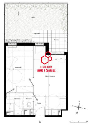 Appartement - 43 m² - 2 pièces